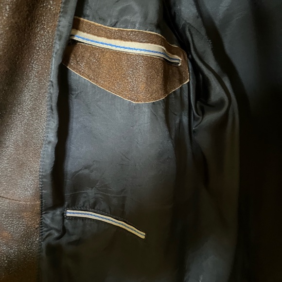 Gino’s Italian leather blazer US XL - Picture 7 of 8